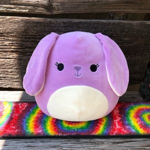 💜Squishmallows Bubbles purple Bunny Squishmallow 8” h Easter rabbit plush 💜